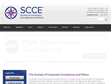 Tablet Screenshot of corporatecompliance.org